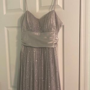 Gray prom dress